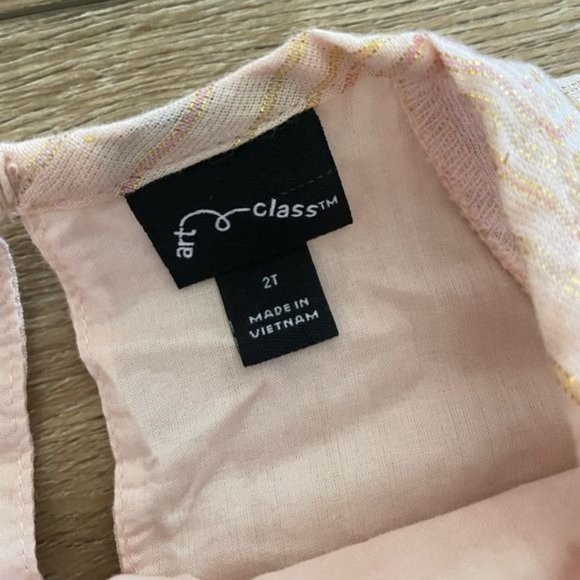 Art Class 2 pc Toddler Size 2T Outfit, Pink & Gold - Picture 8 of 11